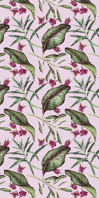 Fabric roller blind Tropical leaves