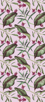 Fabric roller blind Tropical leaves