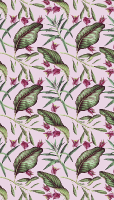 Fabric roller blind Tropical leaves