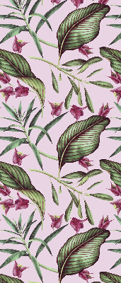 Fabric roller blind Tropical leaves