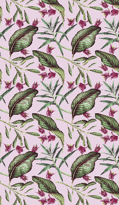 Fabric roller blind Tropical leaves