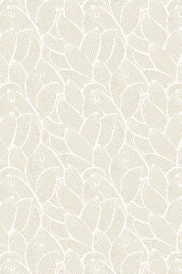 Roller blind modern leaves pattern