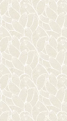 Roller blind modern leaves pattern