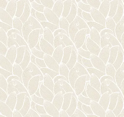 Roller blind modern leaves pattern