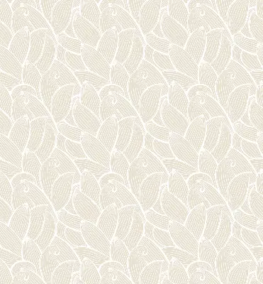 Roller blind modern leaves pattern