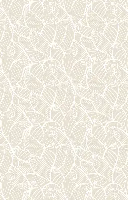 Roller blind modern leaves pattern