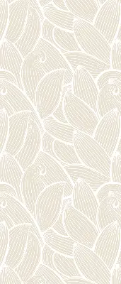 Roller blind modern leaves pattern