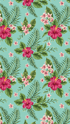 Roller blind for large window Exotic plants