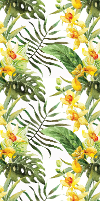 Fabric roller blind Yellow flower
