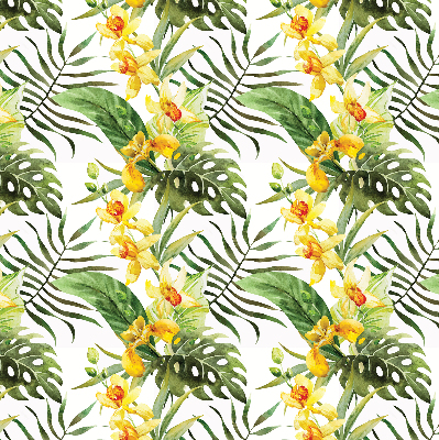 Fabric roller blind Yellow flower