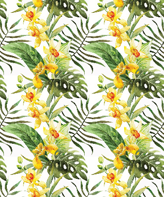 Fabric roller blind Yellow flower