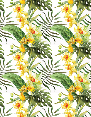 Fabric roller blind Yellow flower