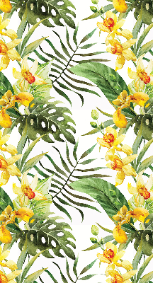 Fabric roller blind Yellow flower