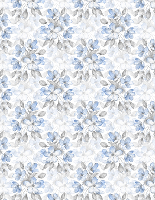 Roller blind for large window Flowers