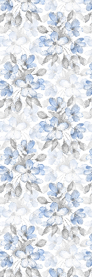 Roller blind for large window Flowers