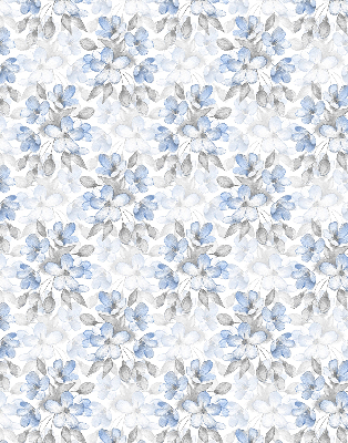 Roller blind for large window Flowers