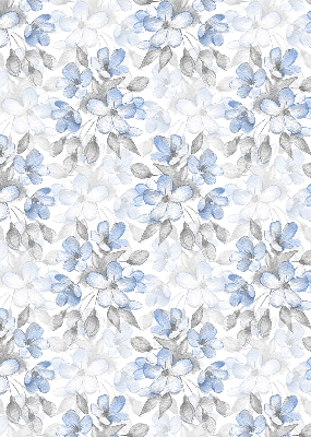 Roller blind for large window Flowers