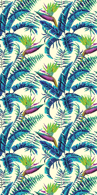 Fabric roller blind Tropical plants