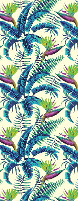 Fabric roller blind Tropical plants