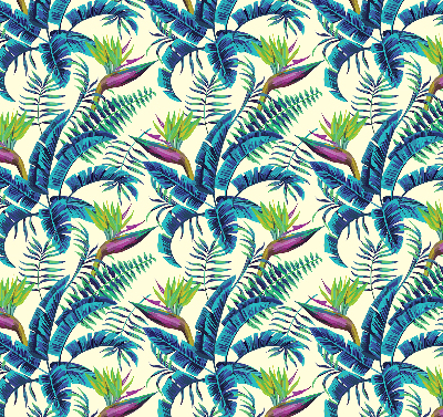 Fabric roller blind Tropical plants
