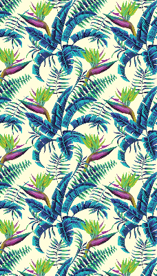 Fabric roller blind Tropical plants