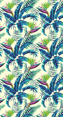 Fabric roller blind Tropical plants