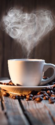 Modern roller blind a cup of coffee style