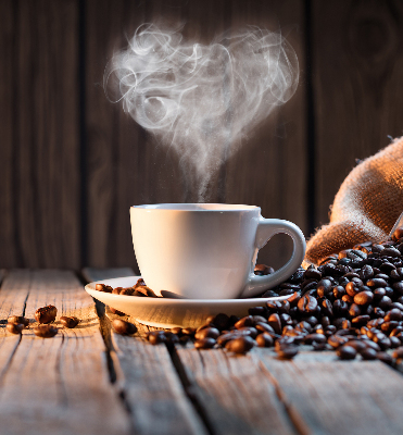Modern roller blind A cup of coffee
