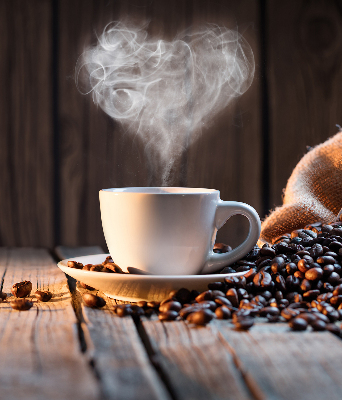 Modern roller blind A cup of coffee