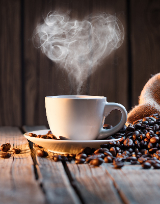 Modern roller blind A cup of coffee