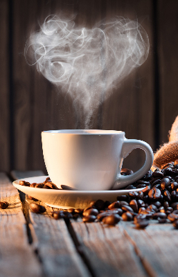 Modern roller blind a cup of coffee style