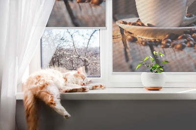 Modern roller blind A cup of coffee