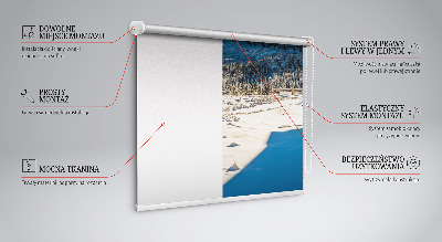 Roller blind for large window Mountains