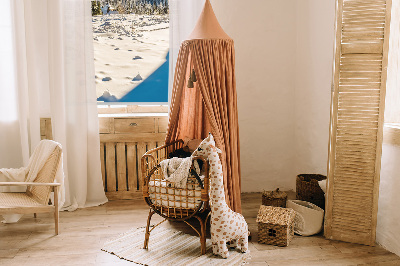 Roller blind for large window Mountains