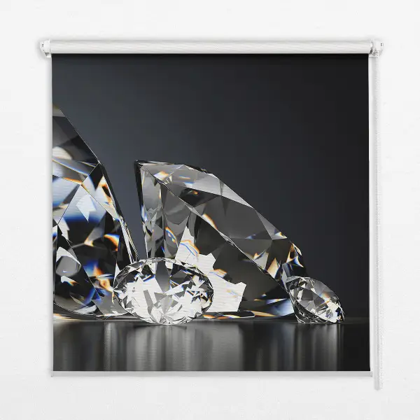 Modern roller blind diamonds pattern