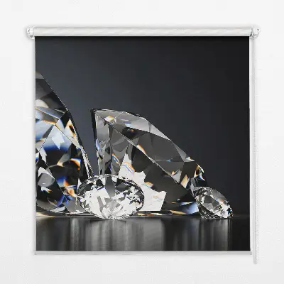 Modern roller blind diamonds pattern