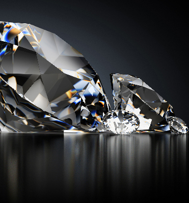 Modern roller blind Diamonds