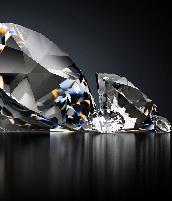 Modern roller blind Diamonds
