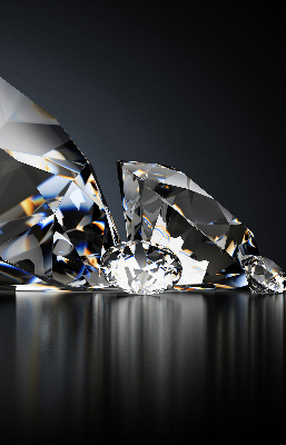 Modern roller blind Diamonds