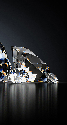Modern roller blind Diamonds