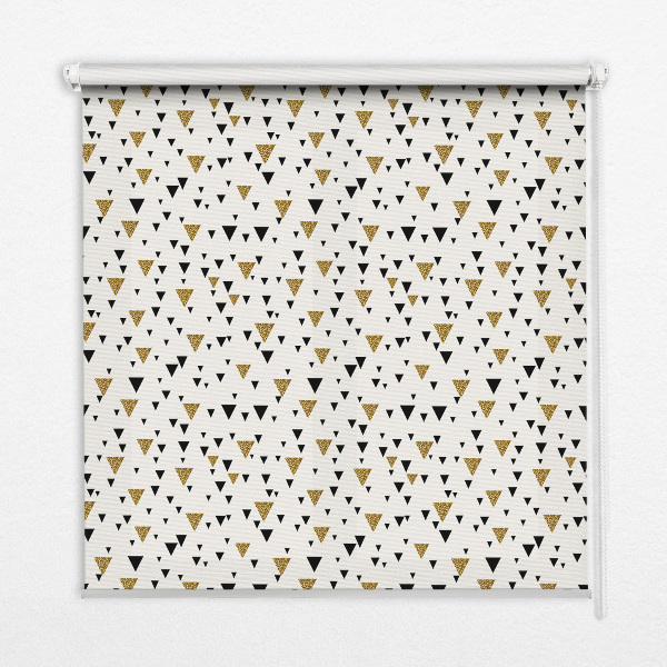 Roller blind for large window Triangles