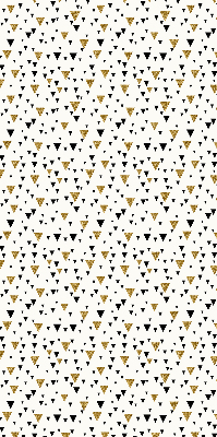 Roller blind for large window triangles pattern