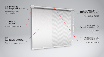Fabric roller blind Gray herringbone