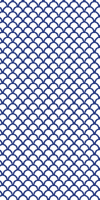 Modern roller blind Blue scales