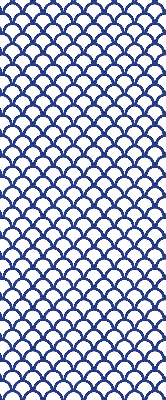 Modern roller blind Blue scales