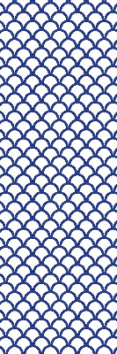 Modern roller blind Blue scales