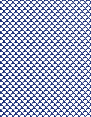 Modern roller blind Blue scales