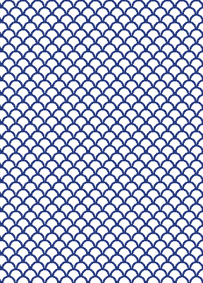 Modern roller blind Blue scales
