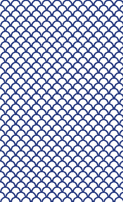 Modern roller blind Blue scales