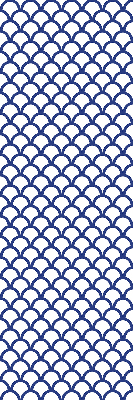 Modern roller blind Blue scales